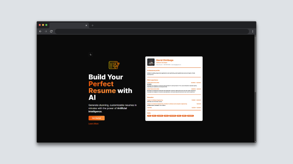Generador de CV con IA